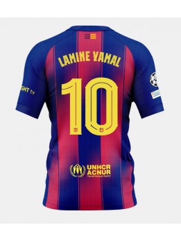 Billige Barcelona Lamine Yamal #10 Hjemmedrakt 2025-26 Kortermet